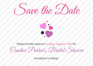 Free  Template: Invitation à la fête de mariage