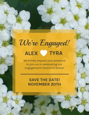 Free  Template: Engagement Party Invitation