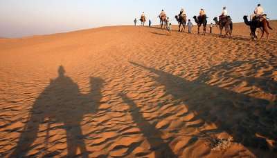 A charming view of desert in Rajasthan