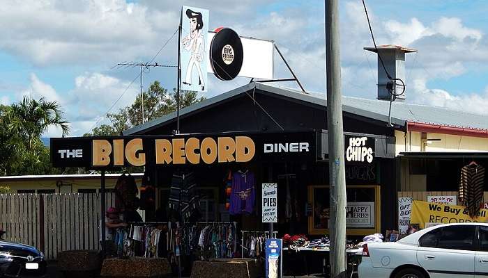 The Big Record Diner in the small Australian town of Bororen, Queensland.