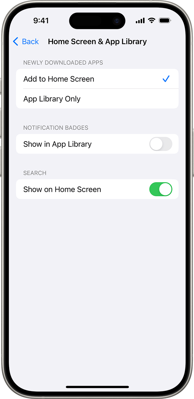 In Settings > Home Screen & App Library, you can choose whether new apps show up automatically on your Home Screen.