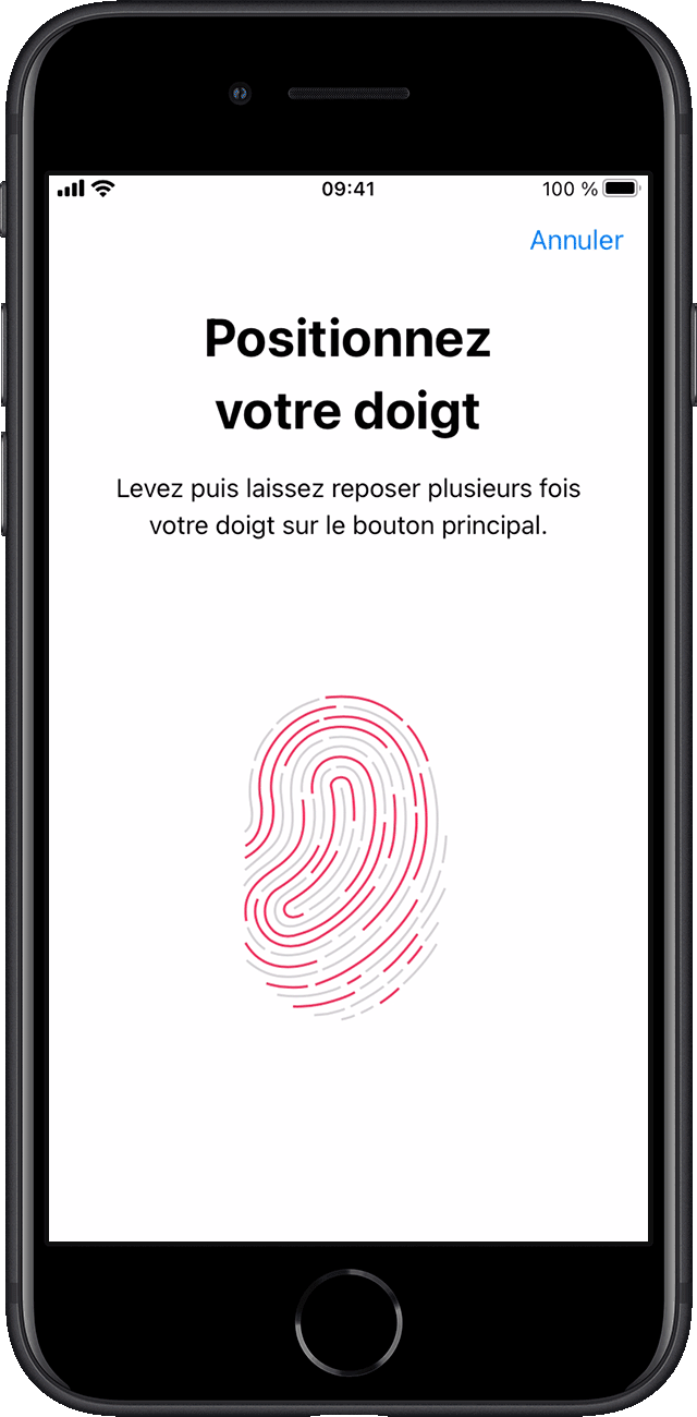 Configuration d’un code d’accès pour les réglages de Touch ID sur un iPhone SE sous iOS 15