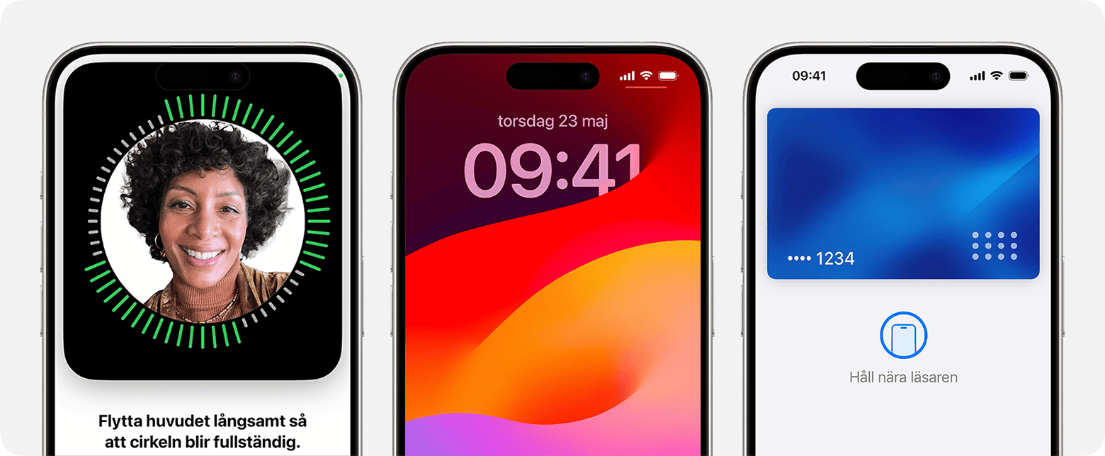 Några sätt att använda Face ID på iPhone: Konfigurera funktionen, låsa upp telefonen och autentisera köp