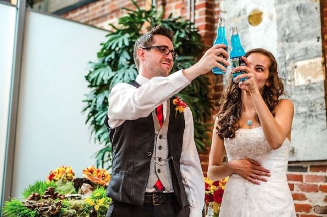 Geeky Minecraft Wedding