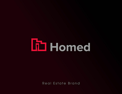 Homed Real Estate Logo Brand Identity Design agent brand brand design brand guide brand guidelines brand identity branding broker design graphic design illustration logo logo design minimal modern modern logo design real estate tech logo ui unique