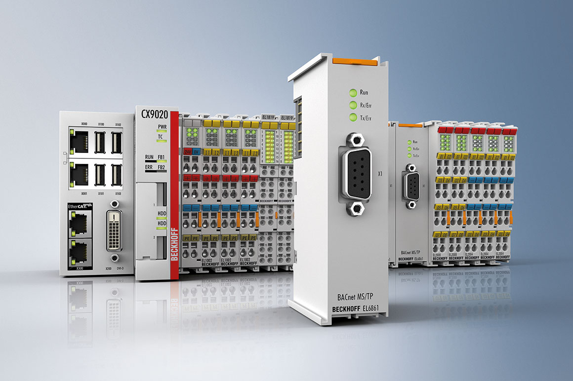 The EL6861 acts as BACnet a MS/TP interface for connecting up to 64 BACnet field devices.