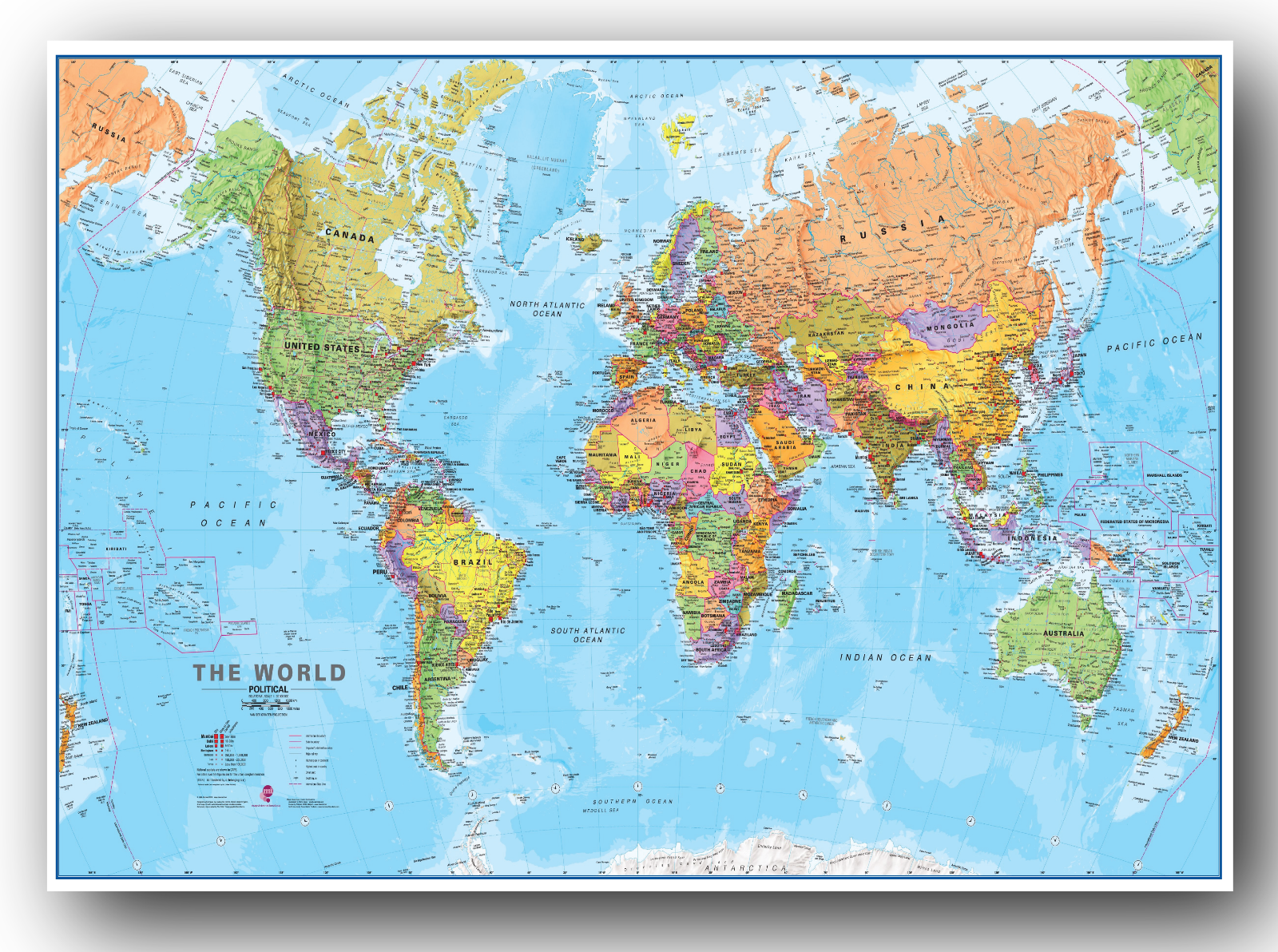 World Map A4 Printable - Printable World Holiday