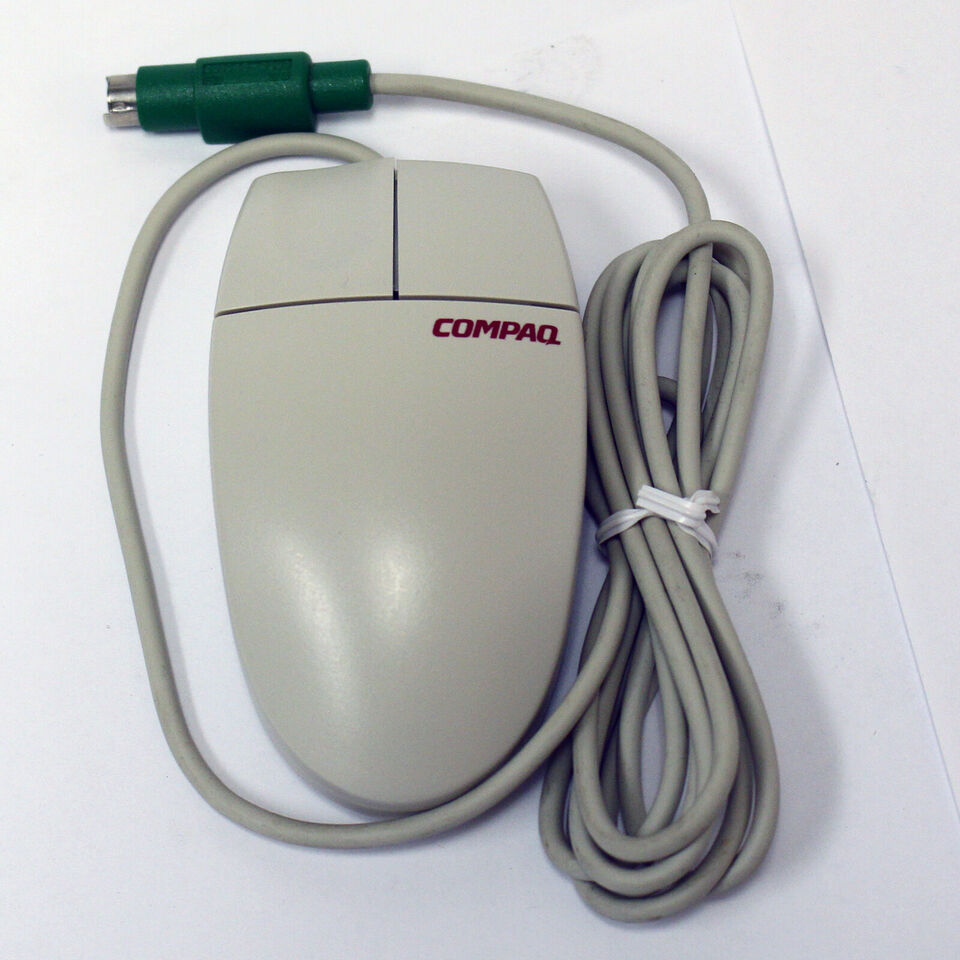 Vintage Compaq 141649-004 2 Button PS/2 Gray Mouse M-S34 - FAST ...