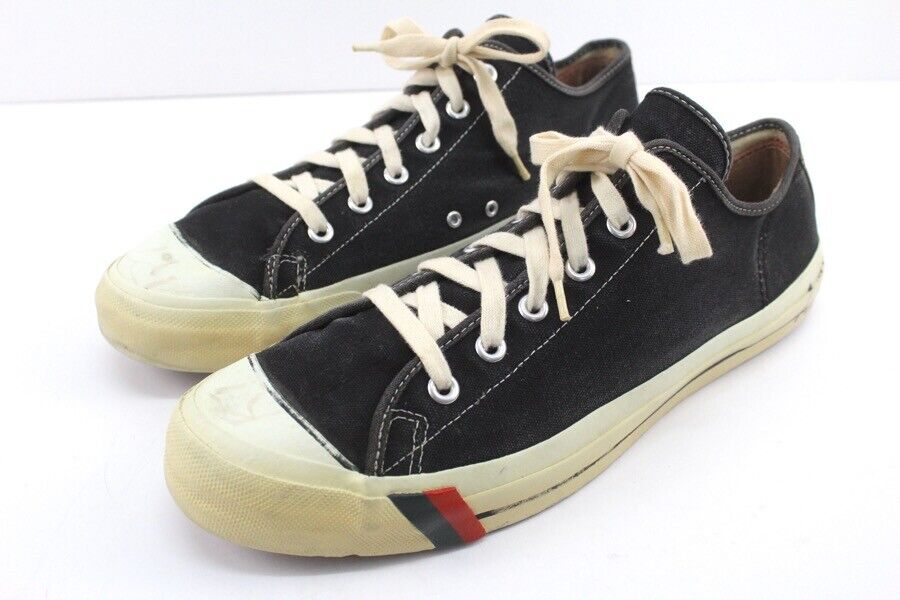 vintage mens navy blue PRO KEDS canvas low top shoes sneakers made in USA   M | eBay