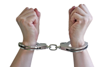 Hands in handcuffs PNG