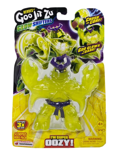 HEROES OF GOO Jit Zu Glow Shifters Scorpius Hero Pack Glow In The Dark ...