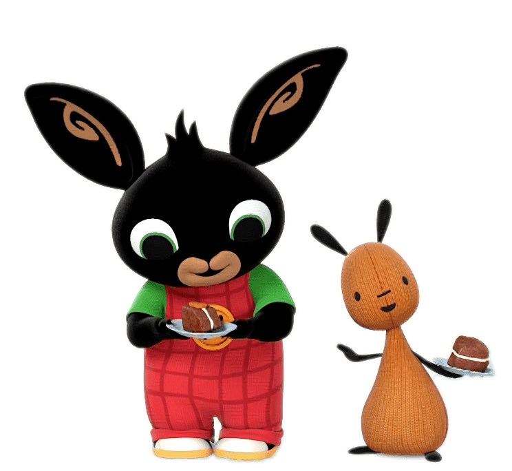 Bing Bunny and Flop Eat Cake transparent PNG - StickPNG