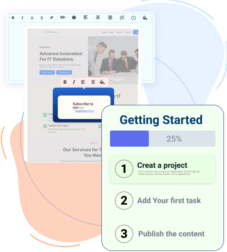 easy multi-step onboarding