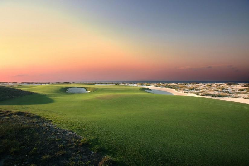 Sunset Golf Landscape Wallpaper Photos 67213