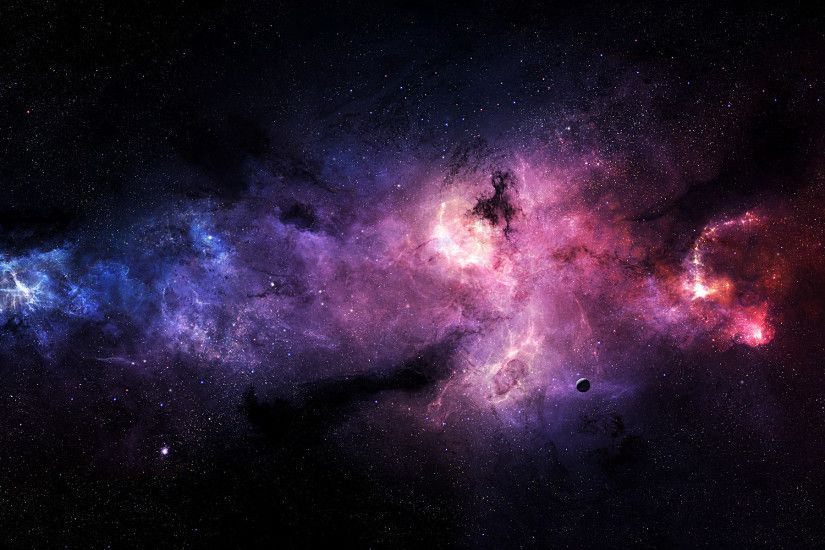 Purple Outer Space Wallpaper 1920Ã1200 #20809 HD Wallpaper Res .