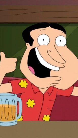 Preview wallpaper family guy, glenn quagmire, glass 1440x2560