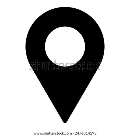 Location or map pin icon symbol. vector illustration