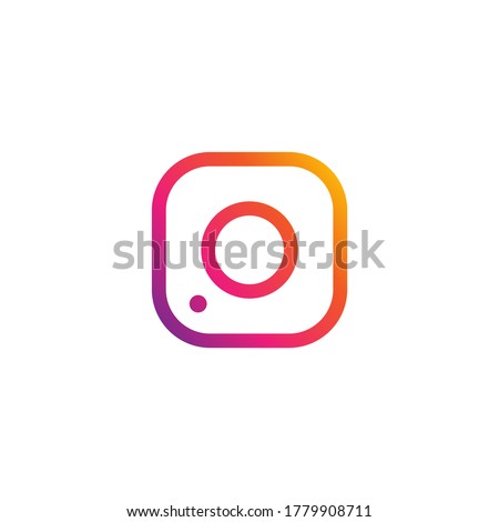 Camera icon. Photo frame on a white background