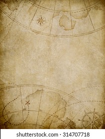 Old Blank Treasure Map Background Stock Illustration 556734241 ...