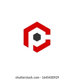 Cp Logo Design Vector Modern Graphic Stock Vector (Royalty Free ...