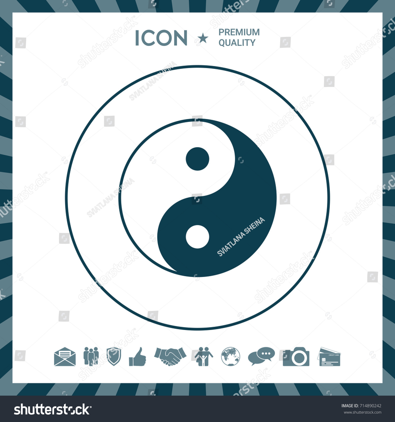 Yin yang symbol of harmony and balance - Royalty Free Stock Vector ...