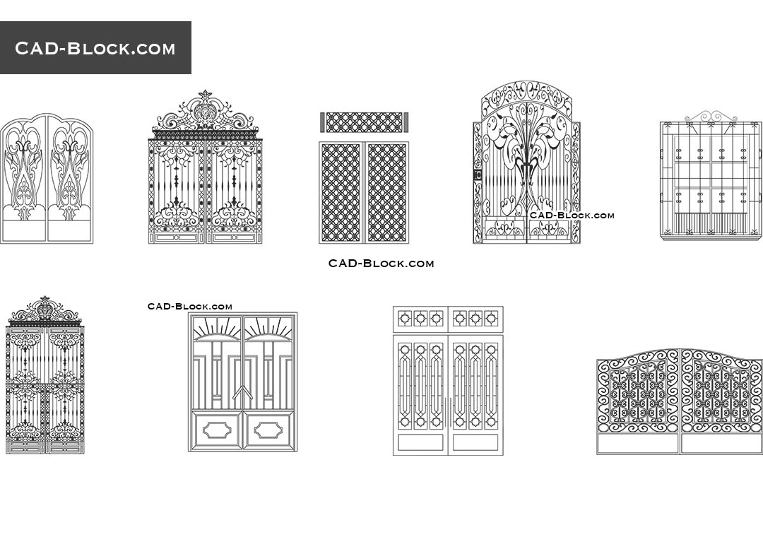 Wrought Iron Gate Details