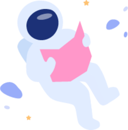 Astronaut space cute funny illustration