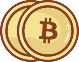 bitcoin coins illustration