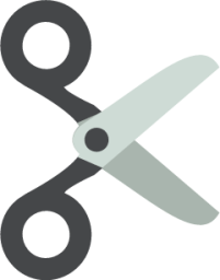 black scissors emoji