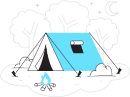 Camping illustration