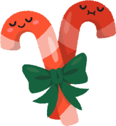 candy cane christmas candy food illustration