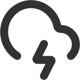 cloud lightning icon