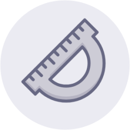 construction protractor icon