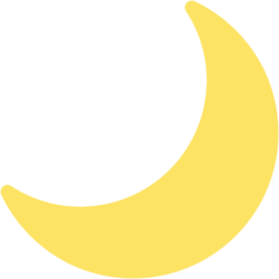 crescent moon emoji