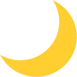 crescent moon emoji