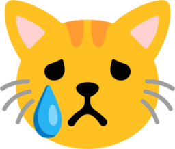 crying cat face emoji