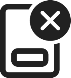 Document Footer Remove icon