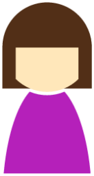 female general purple icon