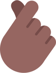 hand with index finger and thumb crossed medium dark emoji