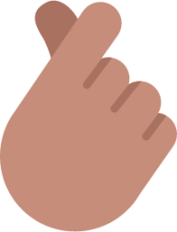 hand with index finger and thumb crossed medium emoji