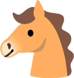 horse face emoji