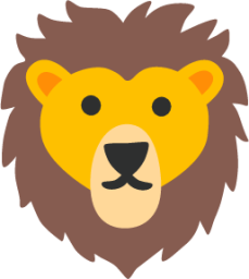 lion face emoji