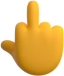 middle finger icon