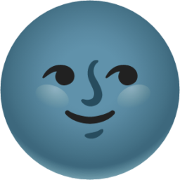 new moon face emoji