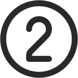 number 2 circle icon