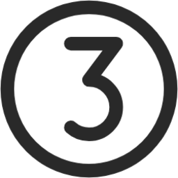 number 3 circle icon