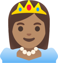 princess: medium skin tone emoji