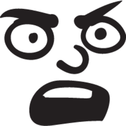 Rage face illustration