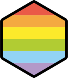 rainbow hexagon emoji