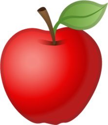 red apple emoji